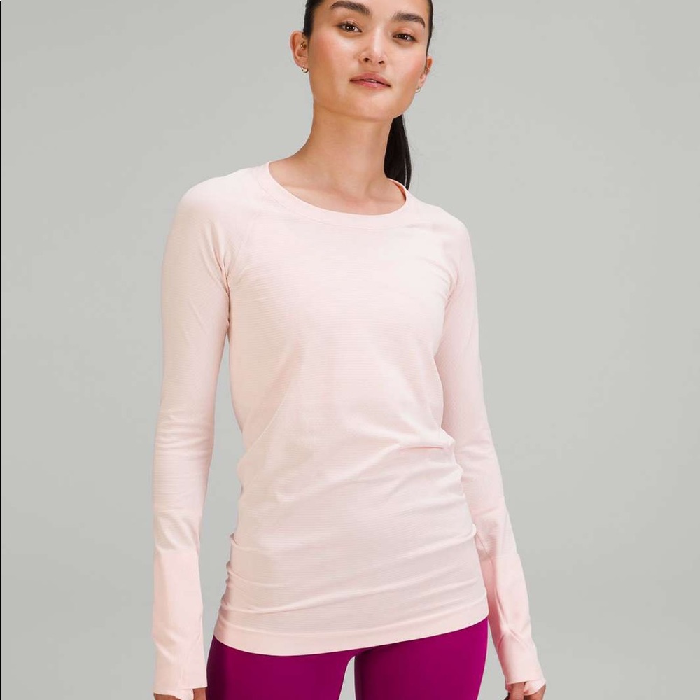 Lululemon Swiftly Tech Long-Sleve in Strawberry Milkshake